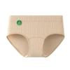 A-Grade Cotton Women's Antibacterial Seamless Briefs with Extended Gusset