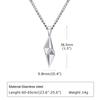 Mprainbow Mens Star 4-Pointed Necklaces,Waterproof Stainless Steel Geometric Pendant Collar Father's Day Birthday Gifts Jewelry