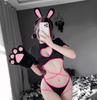 Cat Cosplay Sexy Erotic Bunny Girl Cute Extreme Popular Babydoll Bunny Costume Leotard Reverse Bunny High Leg Bodysuit Anime Lolita Underwear Costume