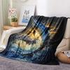 Tuna Print Flannel Blanket, High quality Comfortable for All Seasons, Home Decor, Warmth and Comfort, Perfect for Christmas Gifts