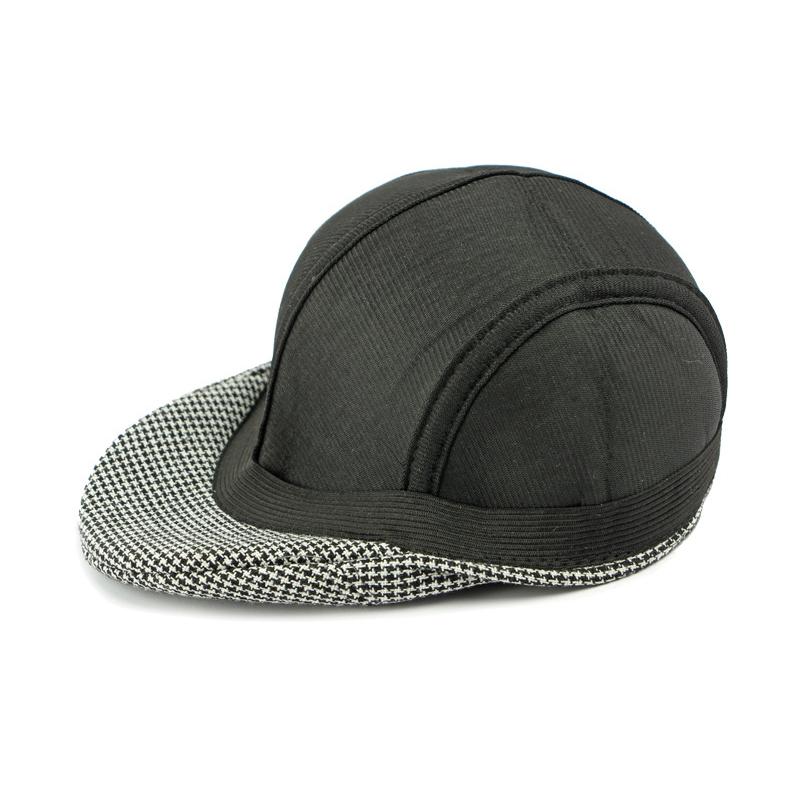 Jesień Zima Męski Kapelusz Średniego Wieku i Starszy Retro Kapelusz z Daszkiem Brytyjski Beret Mała Pepitka Bawełniany Kapelusz