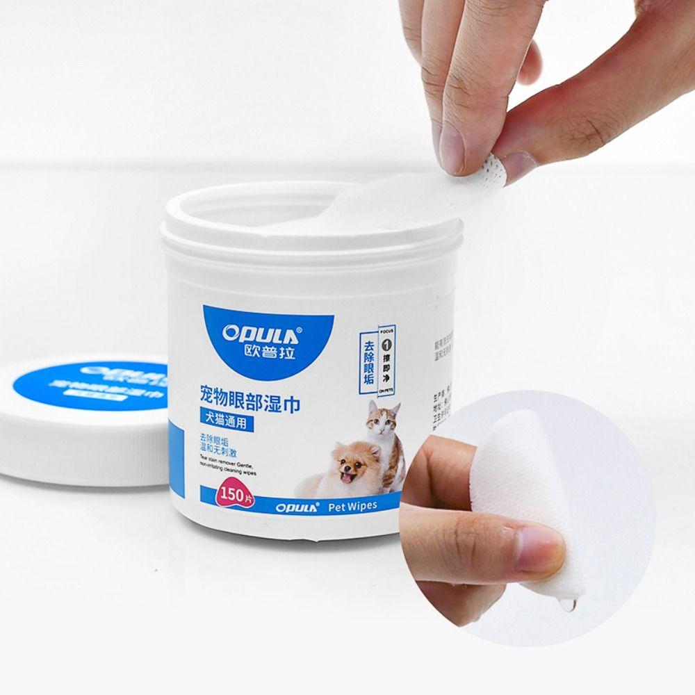 150pcs Ear Cleaning Wipes Pet Wipes Pet Cleaning Paper Towels  Cats And Dogs Universal