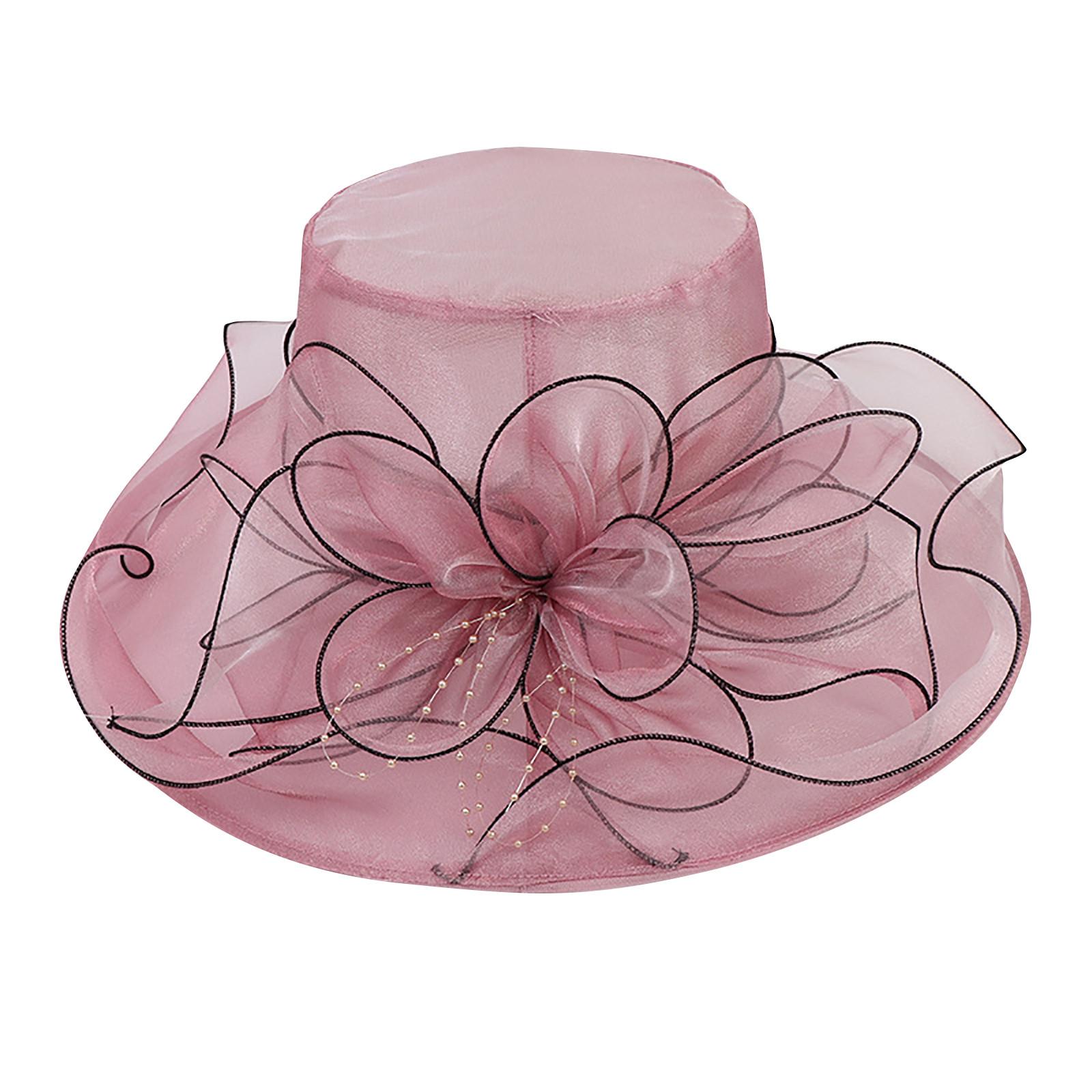 

Жіноча модна весільна капелюшок для весільного чаювання з органзи One size