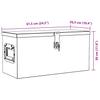 Vidaxl Aluminiumkiste, 61,5 x 26,5 x 30 cm, Silber