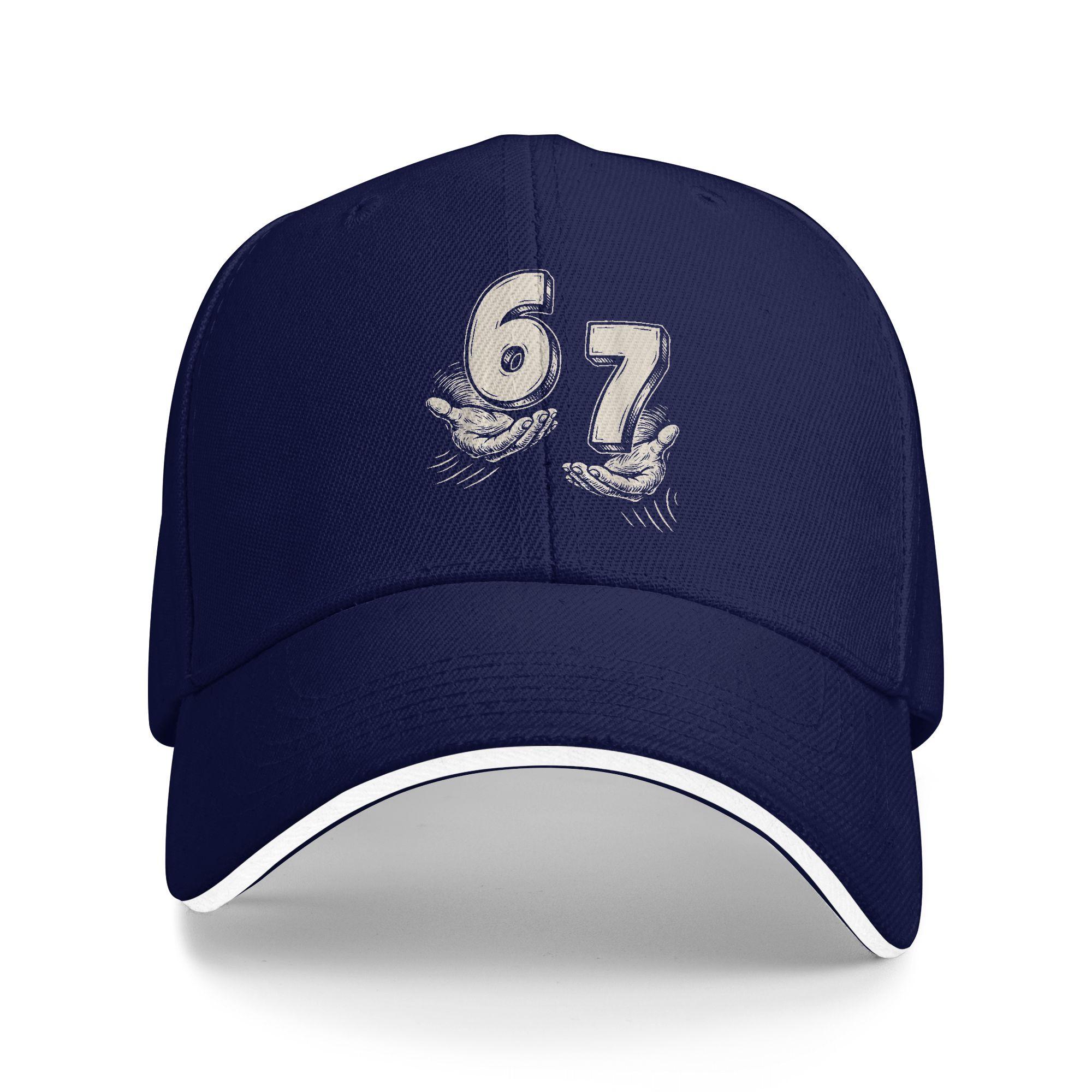 

Summer Casual Baseball Cap 67 Meme Hands Six Seven 6 7 Hiking Fishing Hip Hop Hats For Men Quality Fitted Retro Baseball Caps One Size темно-синього кольору