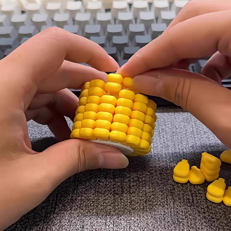 

1 Set Corn Shape 3D Puzzle, 18 Pieces Adult Brain Teaser, Home Office Desk Decor, Unique Gift for Puzzle Lovers, Graduation Gift жёлтый