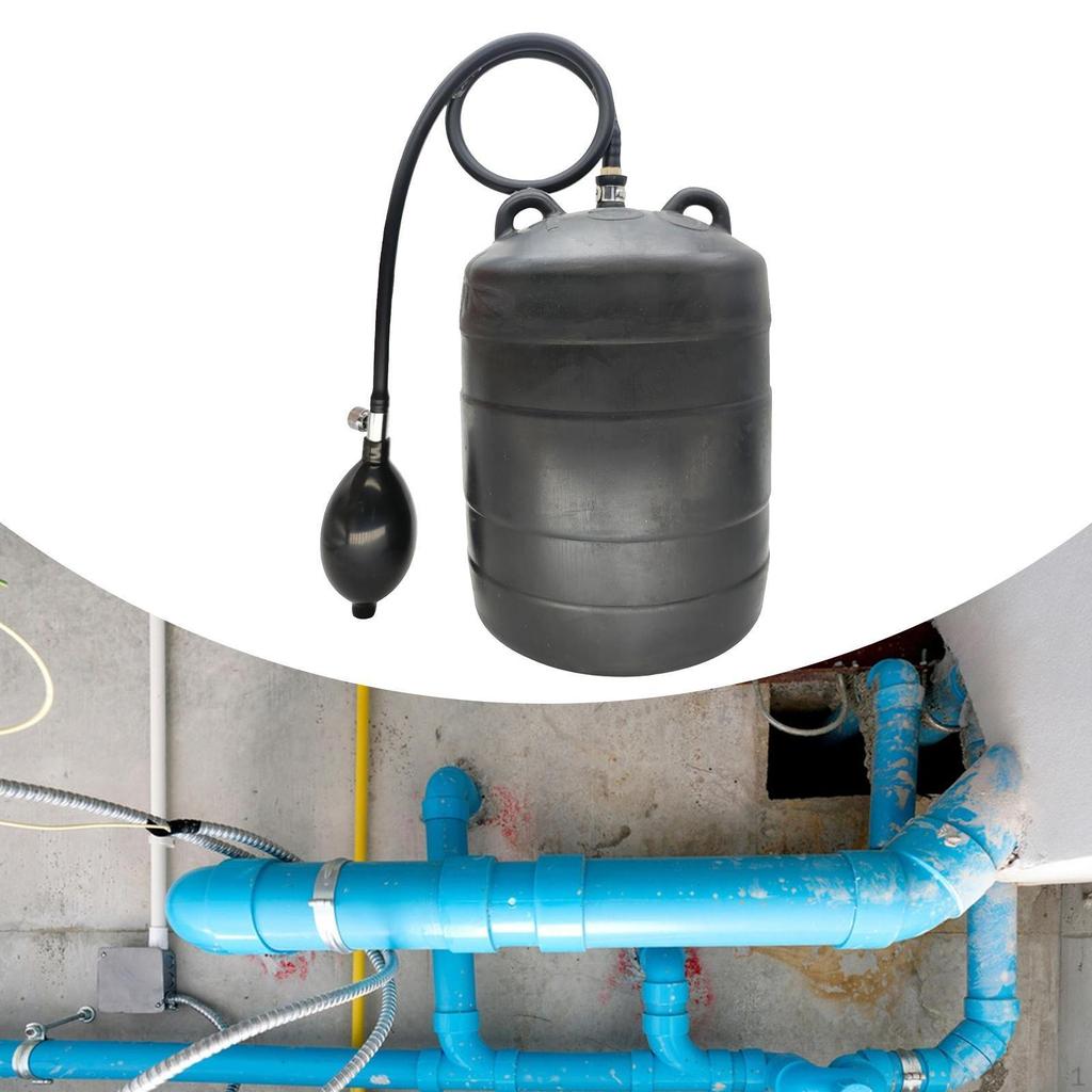 Aufblasbarer Rohrstopfen Sanitärtest Einfach zu bedienen Effektiv, Gummi mit Handball