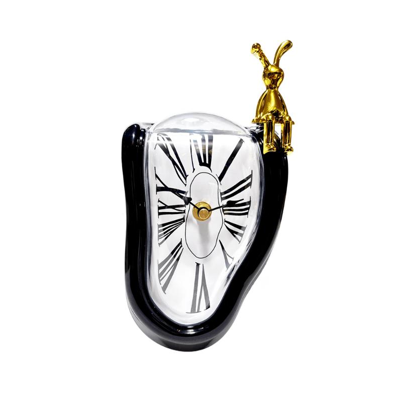 Surrealistic Melting Clock Silent Melting Wall Clock Salvadoran Dali Style Decorative Roman Digital Clock Retro Wall Clock