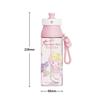 X&W Sanrio 500ml Straw Cups Cartoon Kuromi Hello Kitty Spray Water Bottle Summer Portable Outdoor Drinking Cup Kids Beverage Cup