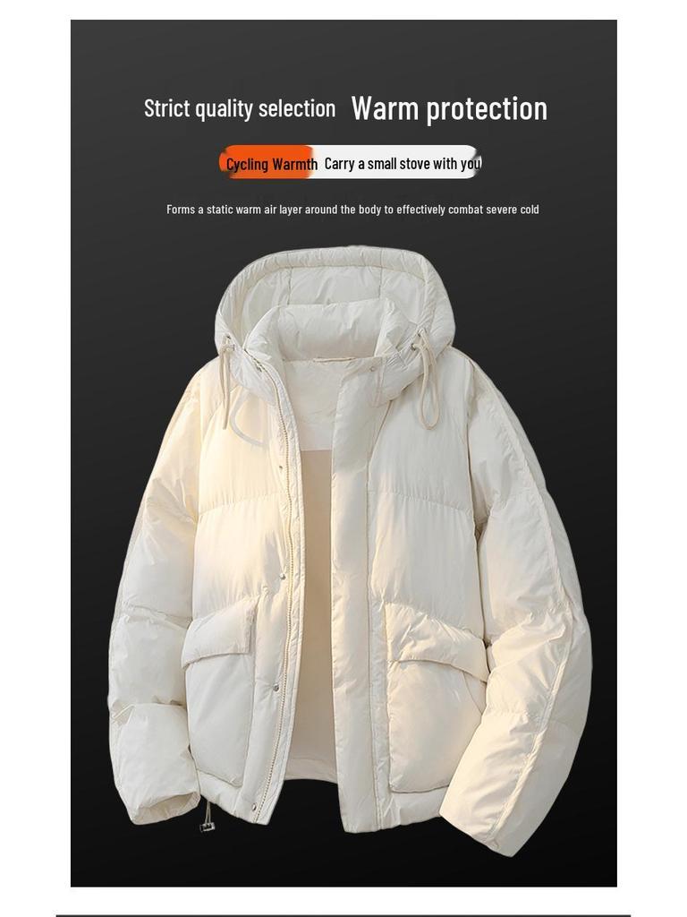 2025 Winter Men's Lightweight Black Duck Down Jacket - National Standard 90, Cold Protection Outerwear for Couples.