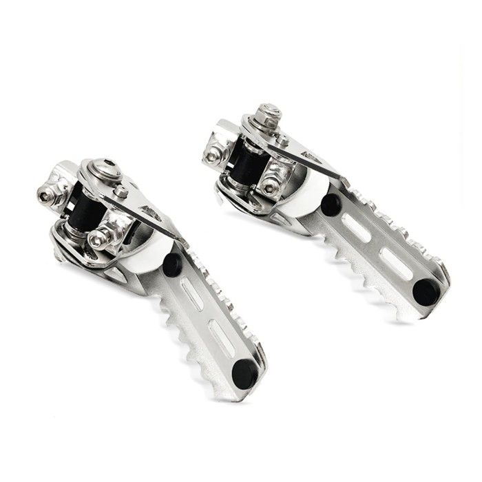 Respose pieds de pare carter 22-25mm pour pare cylindre Motoguard HF3 argent