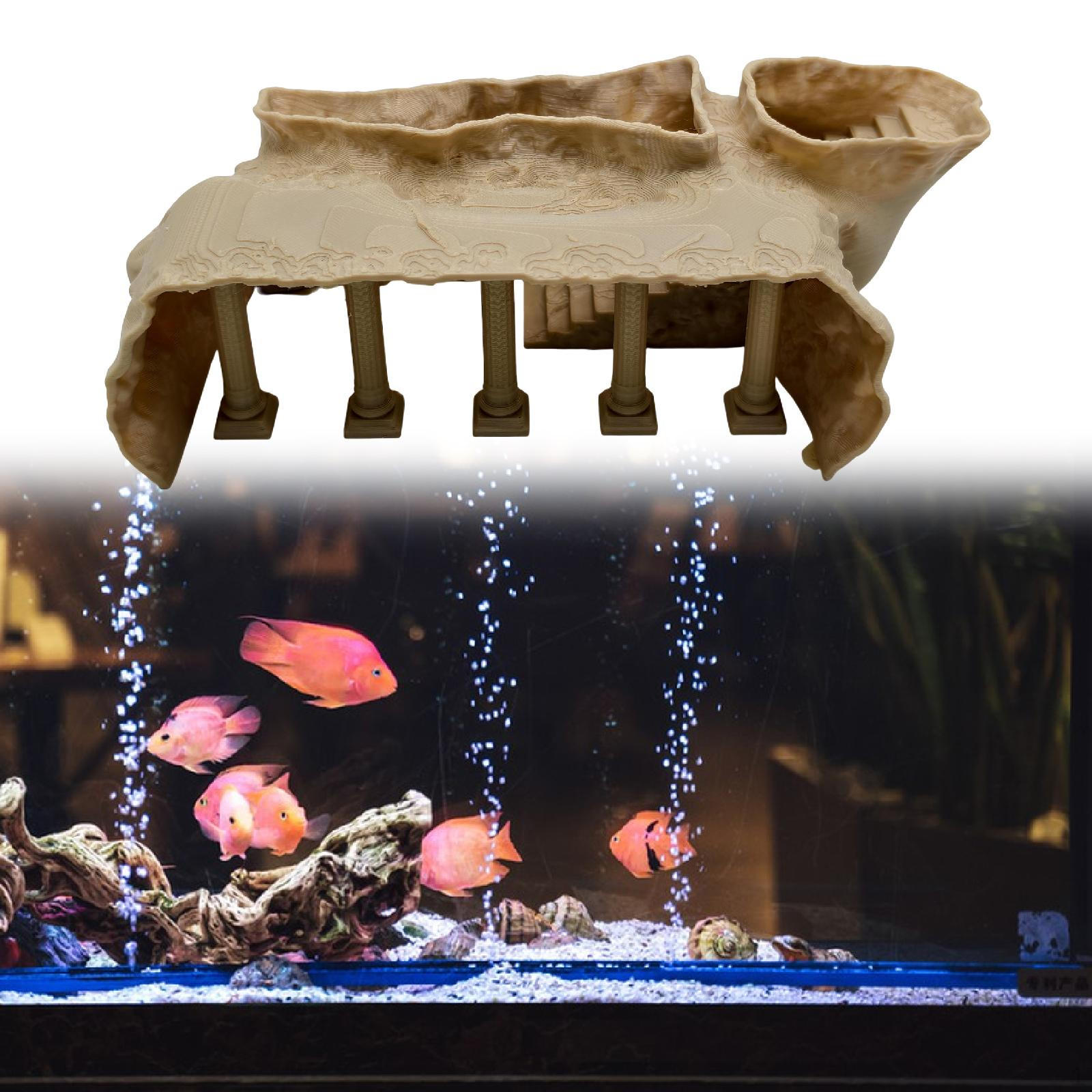 

Аквариумная пещера в виде римской колонны, Аксессуары для аквариума, Украшение для аквариума, Декор-укрытие для рыб для M Yellow