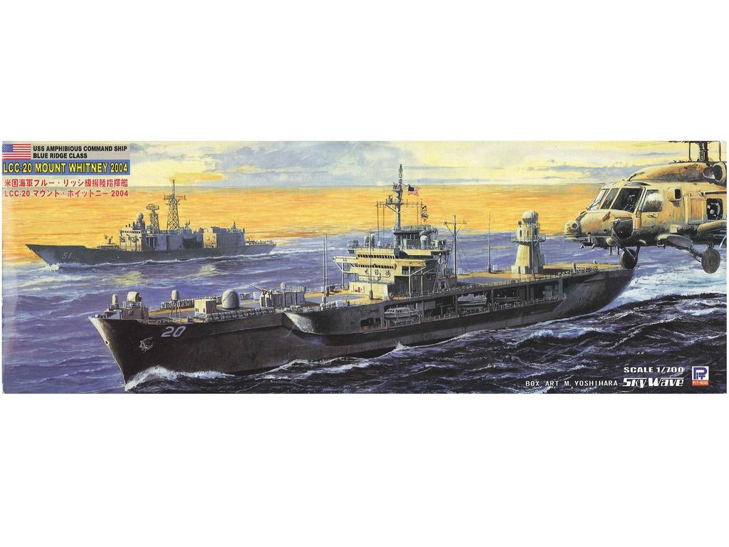 Pit Road 1/700 US Navy Blue Ridge Class Amphibious Command Ship LCC-20 Mount Whitney 2004 M25