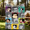1PC Mafalda Hearts Outdoor Blanket Lightweight Flannel, Soft & Warm, All-Season Use for Sofa, Outdoor, Camping, Living Room30