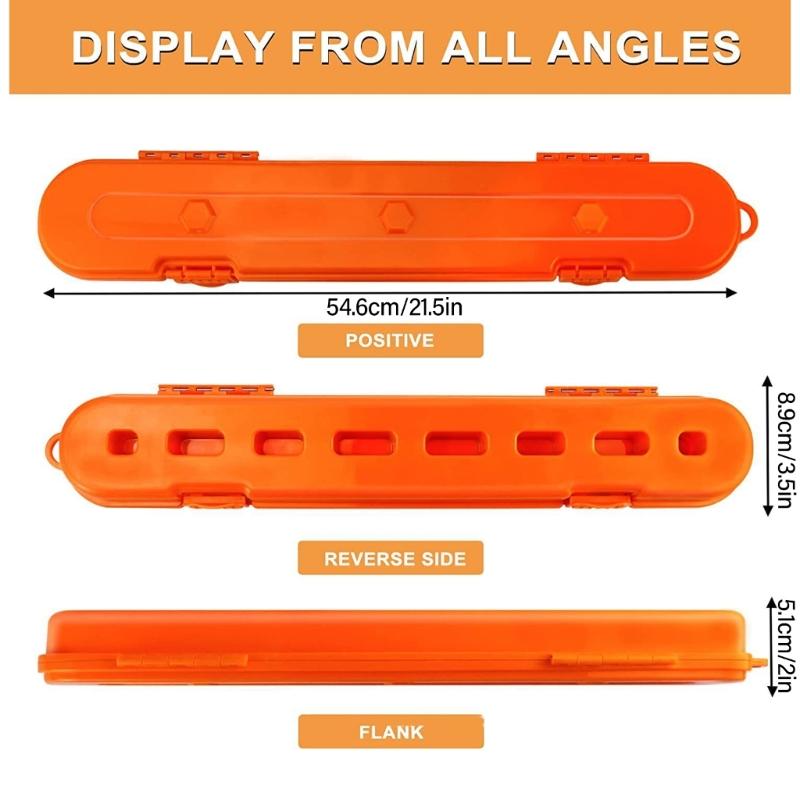 Heavy Duty Chainsaw Chain Holder for 6-20 Inch Chains Organizer Space Saving Designs with Hanging Holes for Easy Storage