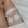 Wedding Lace Garter Ring Rhinestones Thigh Leg Belt Fashion Bride Thigh Garter For Women