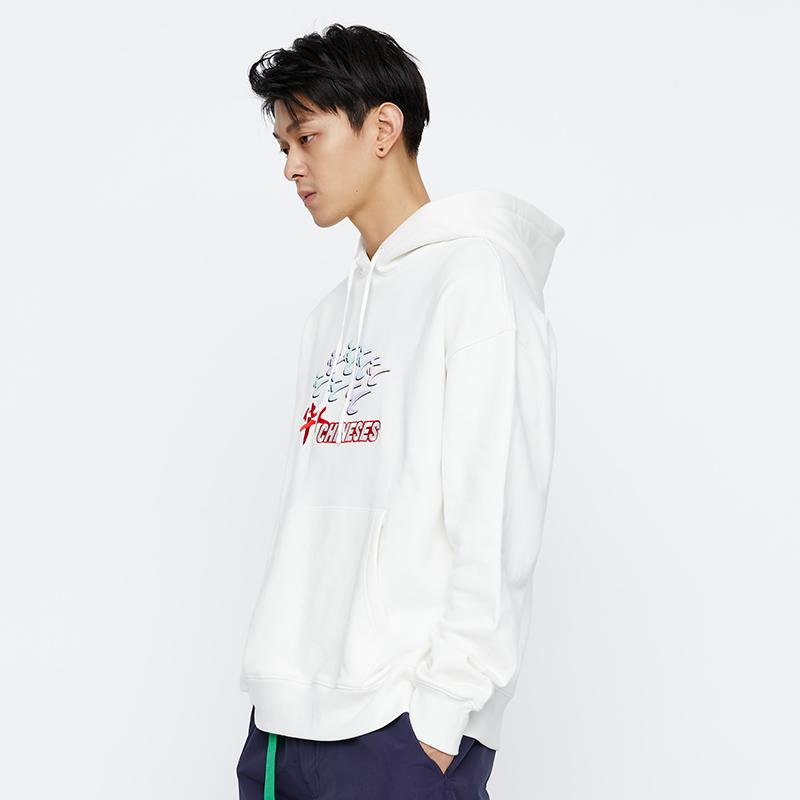 CLOT Sweatshirts Men's White Hooded Moderate Regular CTHD20FCN304-WH