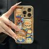 Cartoon Butter Toast Bear Applicable Apple 17Promax Mobile Phone Case IP16 Drum Air Cushion 15 Internet celebrities 14 Soft