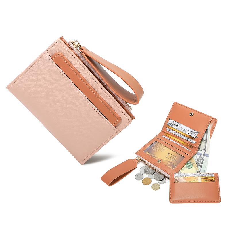New Design Women'S Short Wallet With 8 Card Slots & Zipper Coin Pocket - Blocking Multi-Function Purse