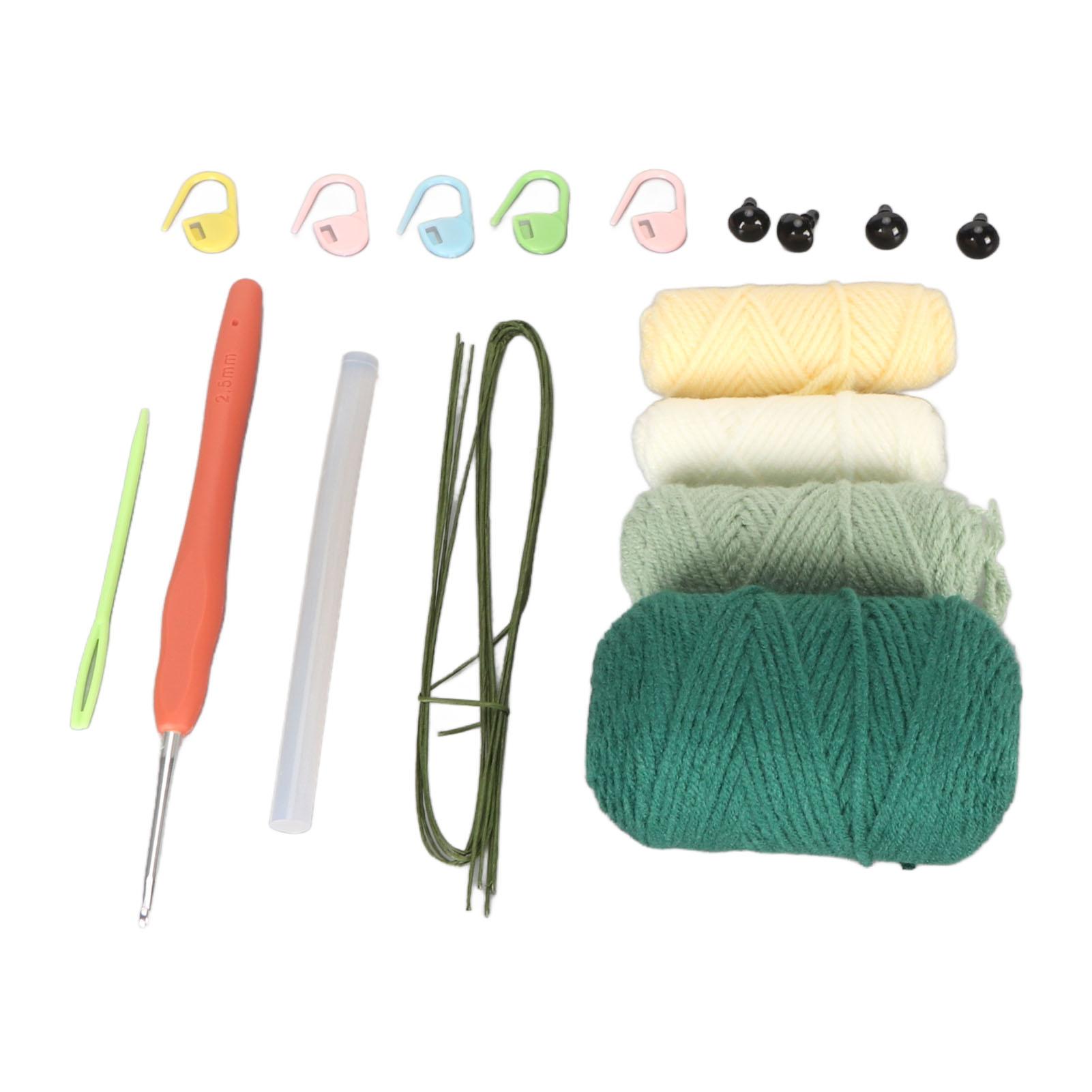 

Owl Crocheting Animals Kits for Beginners with Yarn Crochet Hook Stuffing DIY Learn to Crochet