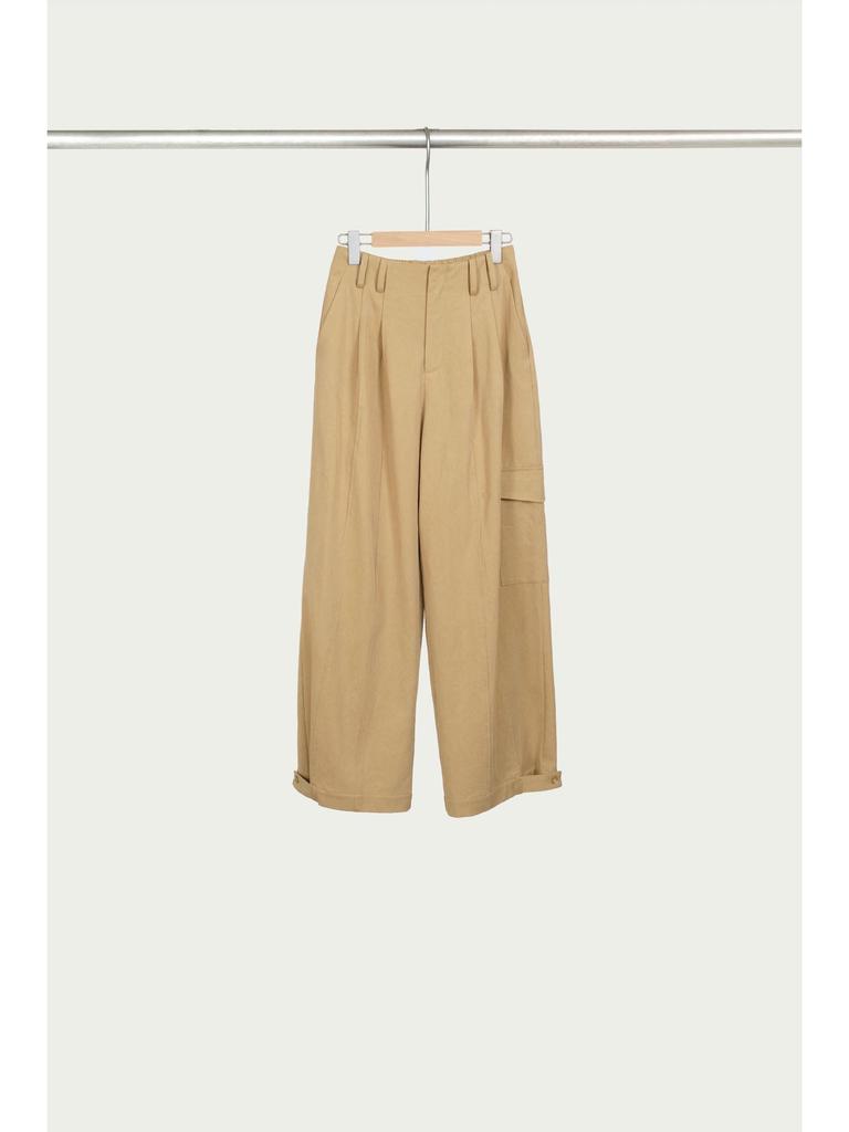 Women's Spring Drape Twill Tencel Cotton Wide-Leg Elastic Waist Pants - Versatile Workwear and Casual Slim Trousers