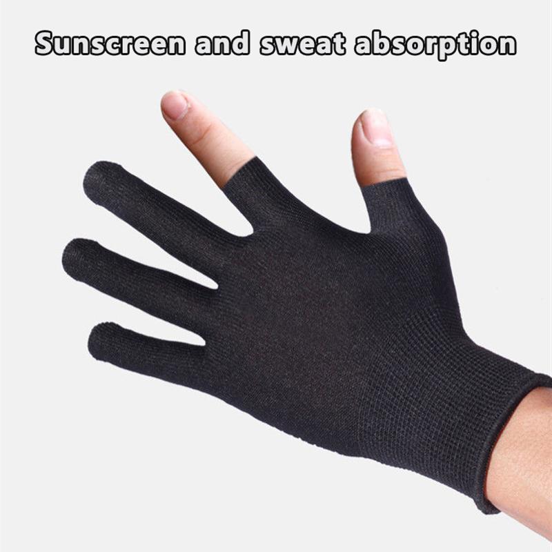 Glue-Dot Non-Slip Cycling Gloves For Men, Outdoor, Two-Finger Touch Screen Thin Gloves