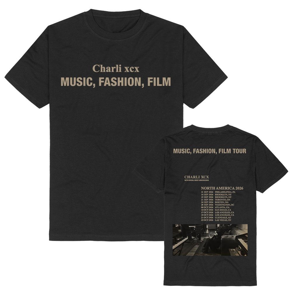 CHARLI XCX Music, Fashion, Film Tour 2026 T-shirt Summer Cotton Short Sleeve Fashion Tshirts Unisex Streetwear Graphic Merch Tee