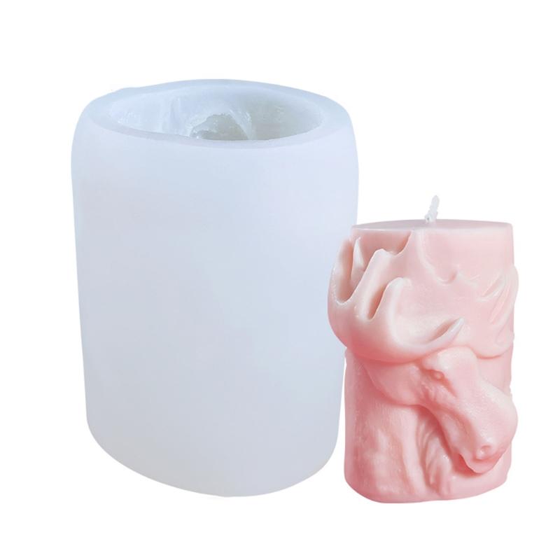 

3D животные медведь лось силиконовая форма для мыла форма для изготовления помадки конфеты торт шоколадное украшение DIY инструменты для выпечки X3UC