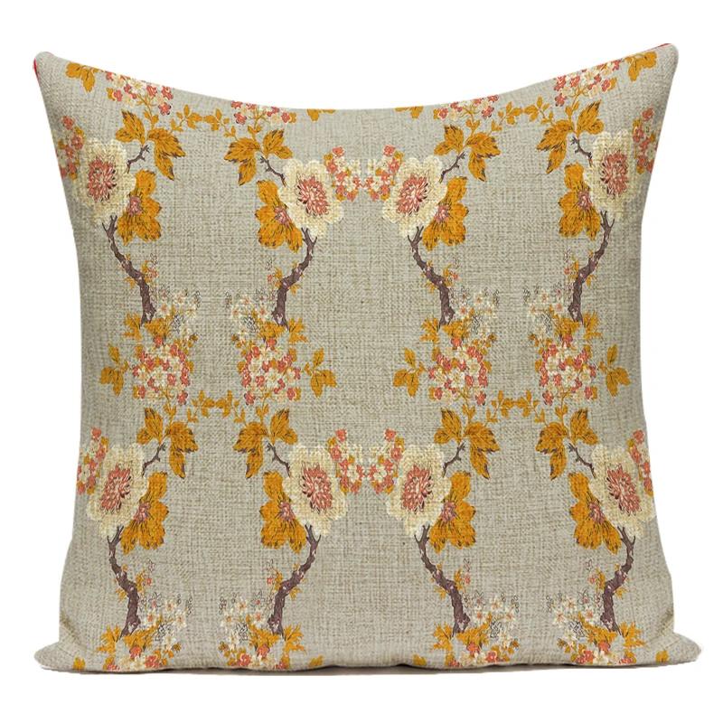 Decorative Throw Pillows Case Mandala Flower Geometric Middle Asian Ethnic Style Polyester Sofa Home Cushion Cover For Sofa