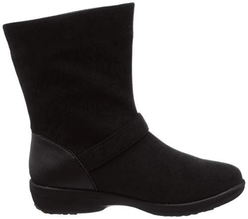 Madras Walk Non-Slip Boots with 3cm Heel, 4E, Gore-Tex, MWL2108, Black, Size 22.5cm