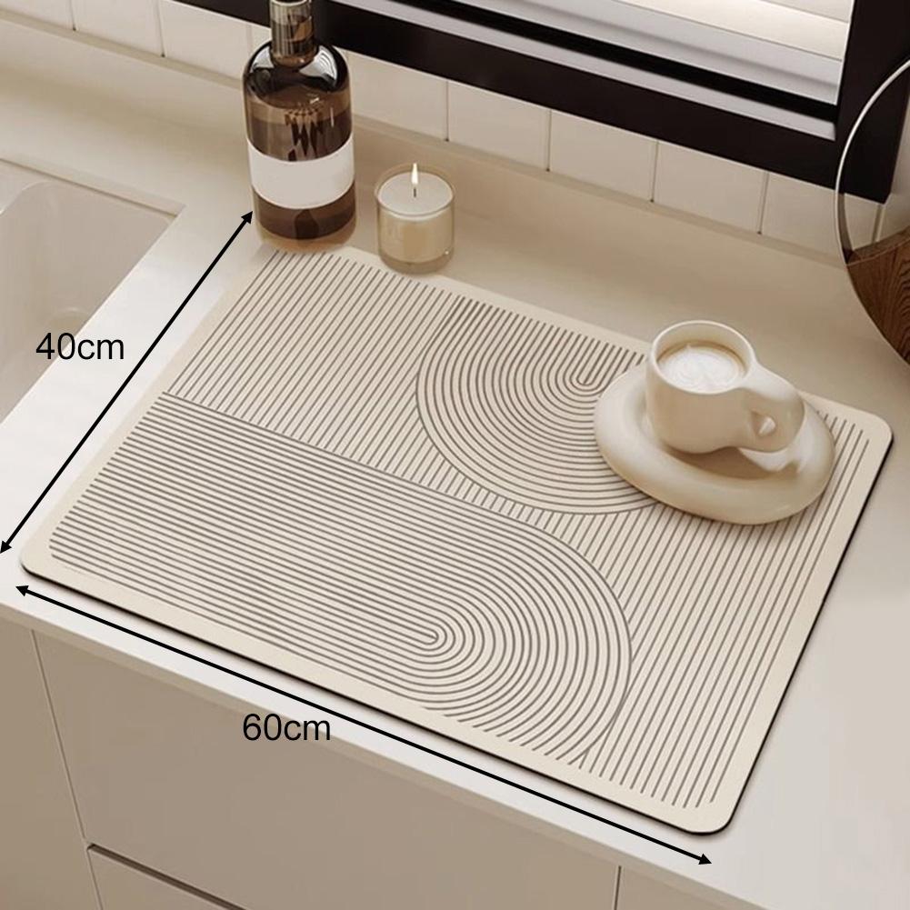 Diatomite Absorbent Pad Kitchen Drain Mat Large Size