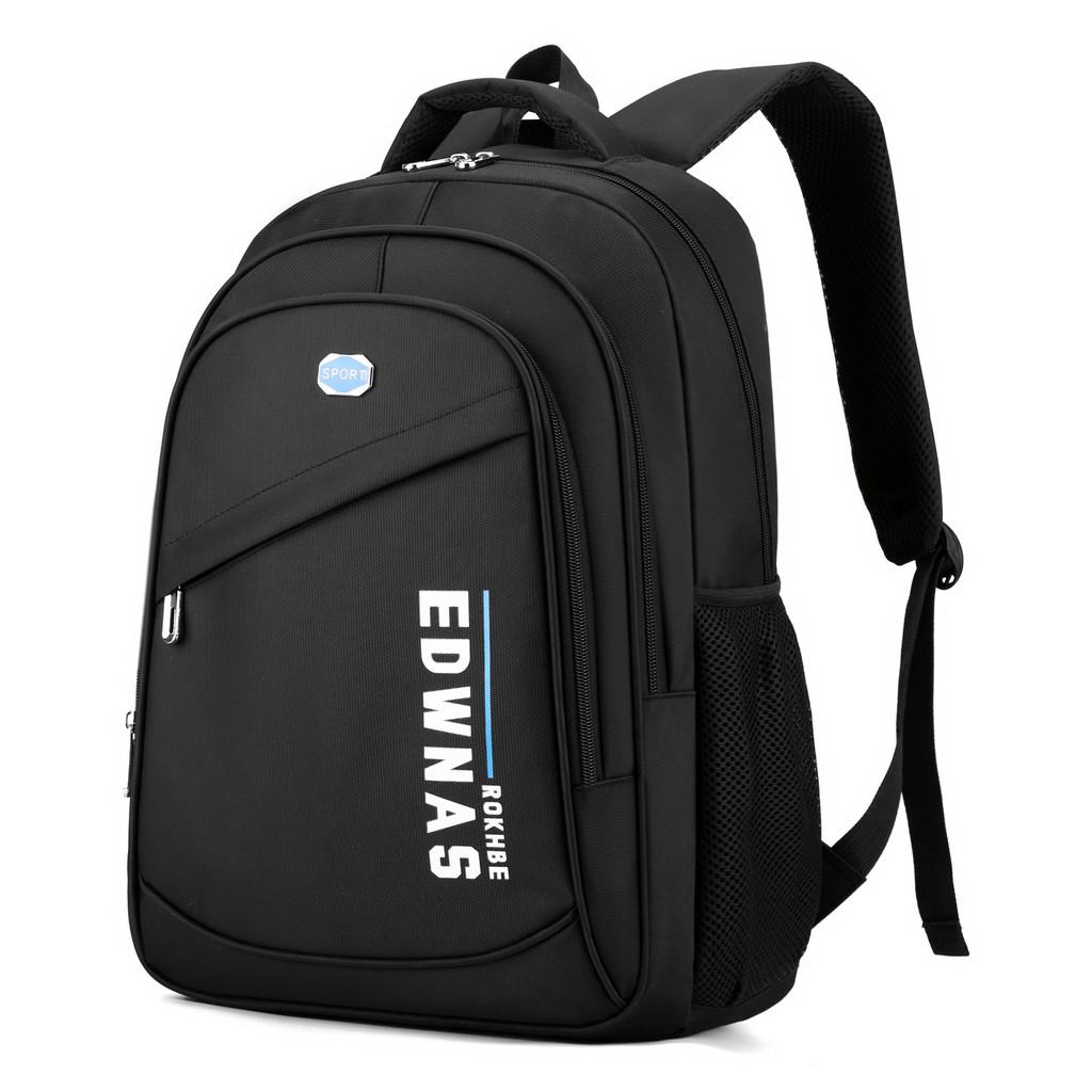 Simple Letter Printed Backpack With Large Capacity For Men Business Bag Computer