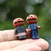 Halloween Mini-Figure Dolls: 16 Cartoon Horror Characters for Desktop Display