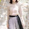 High Neck Tee Diagonal Frill 452 183