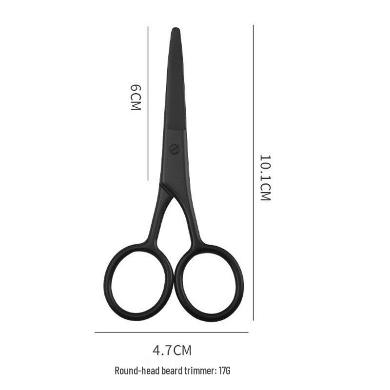 Stainless Steel Eyebrow and Nose Hair Scissors - Round & Pointed Tips, Mirror Polished.