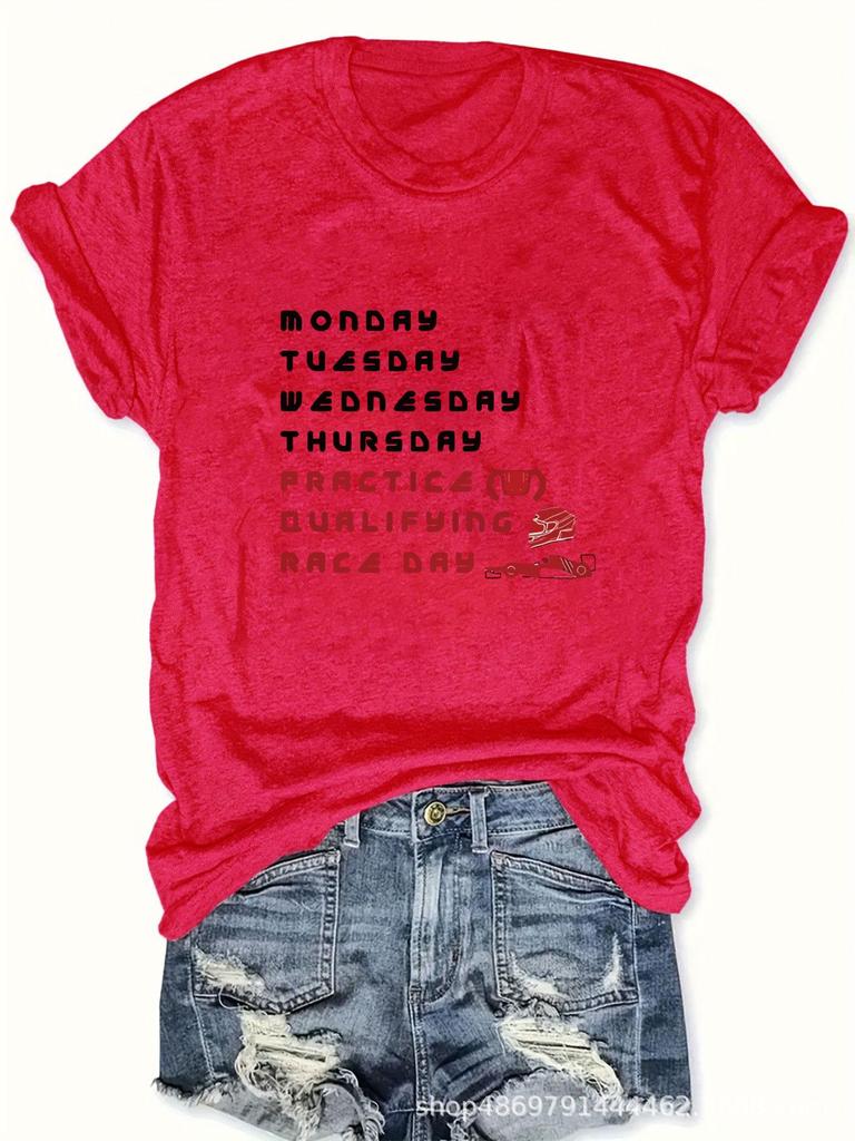 Women's Cross-Border Fashion Crewneck T-Shirt