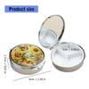 Portable Metal Jewelry Organiser With Mirror And Secure Closure For Travel Medicine Storage Container with Compartment
