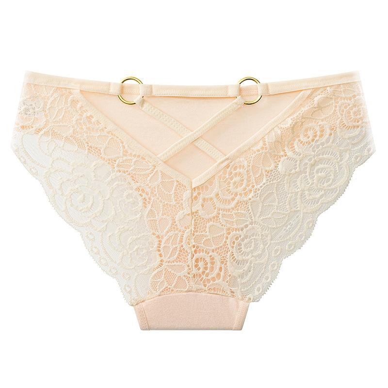 Pure cotton underwear women's sexy seamless girl briefs T-word pants women's large-size women's underwear
