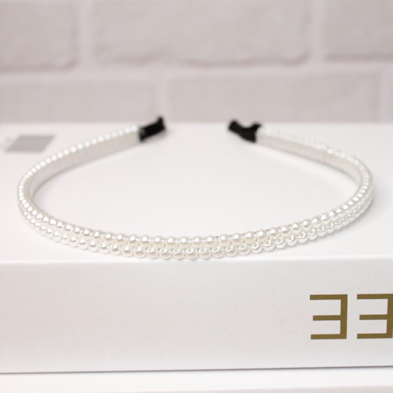 2025 Mori Style Fairy Pearl Headband with Wispy Bangs Hair Clips