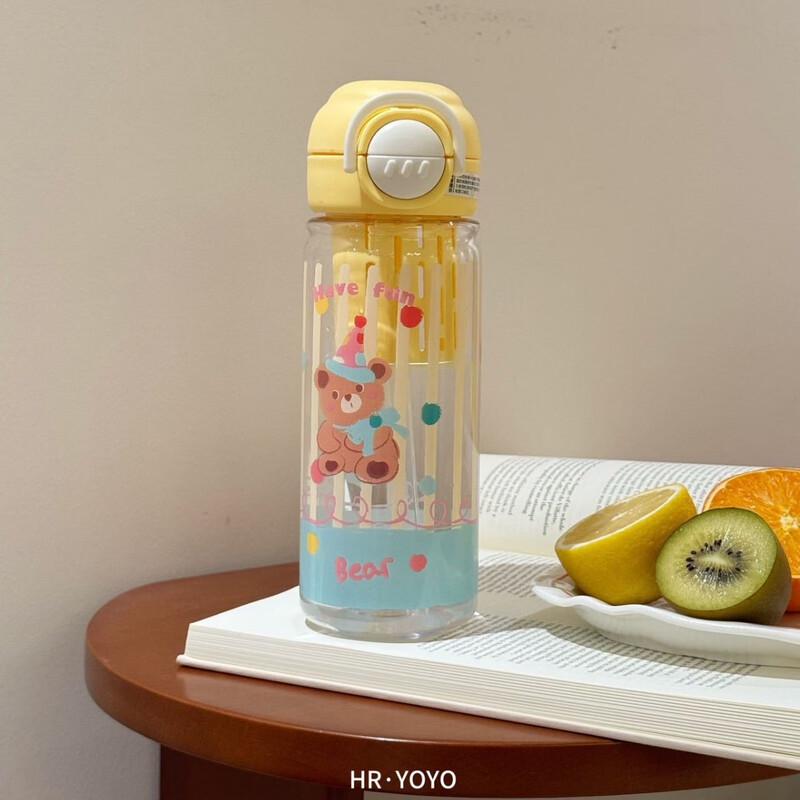 Cute Bear Dual-Use Straw Cup