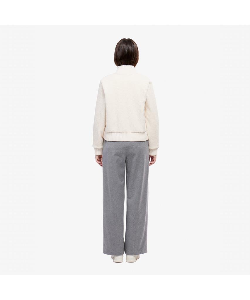 LACOSTE Women'S Semi-Wide Flannel Tuck Pants Hf710E-55N Cca