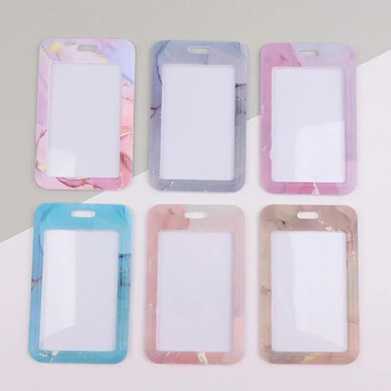 Students Bus Pass Access Card Cover Case Badge Holder Bank ID Holders Travel Accessories Fashion Work Card Holder ID Name Tag