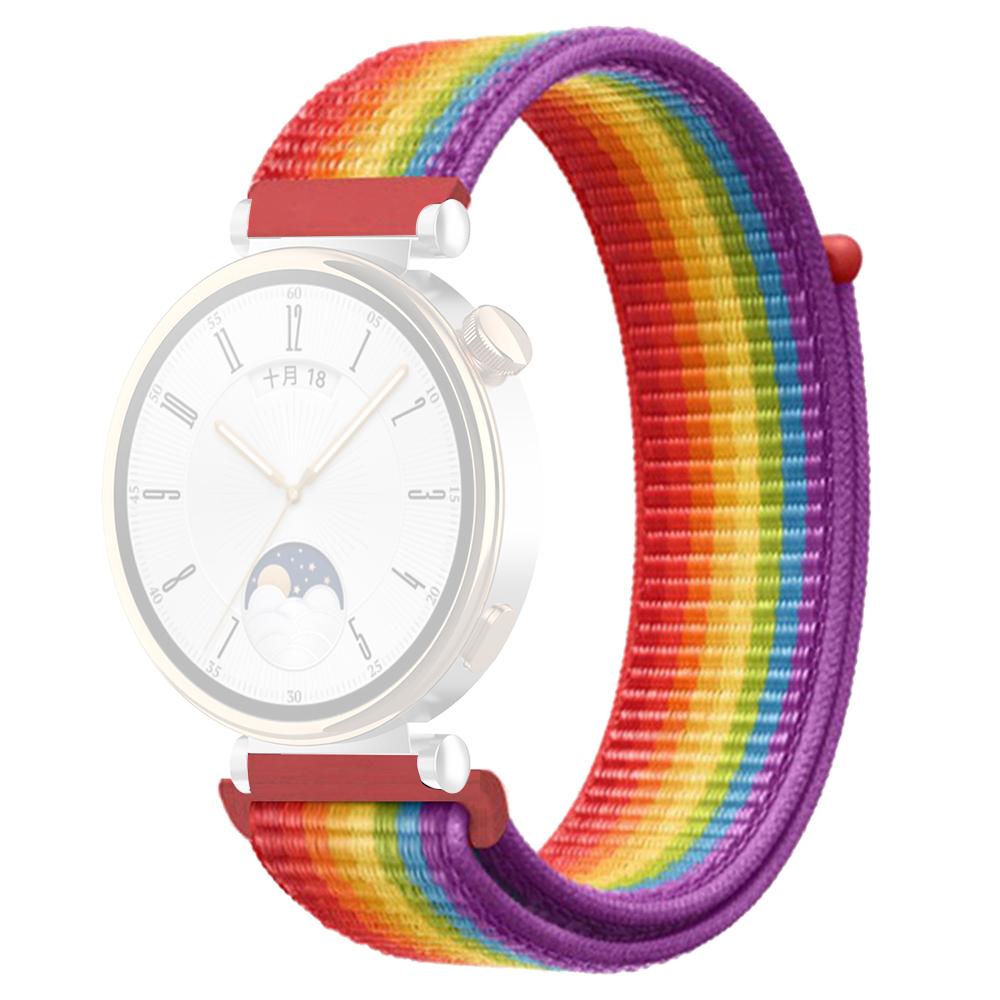 For Huawei Watch GT 4 41mm/Garmin Venu 3S Watch Band 18mm Nylon Loop Adjustable Wrist Strap