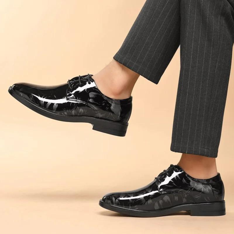 Oxfords Shoes Official Lace Up Dress Man Business Social Shoe for Men Casual 2024 Style Low Price Suit Italian 39 Clothing Party