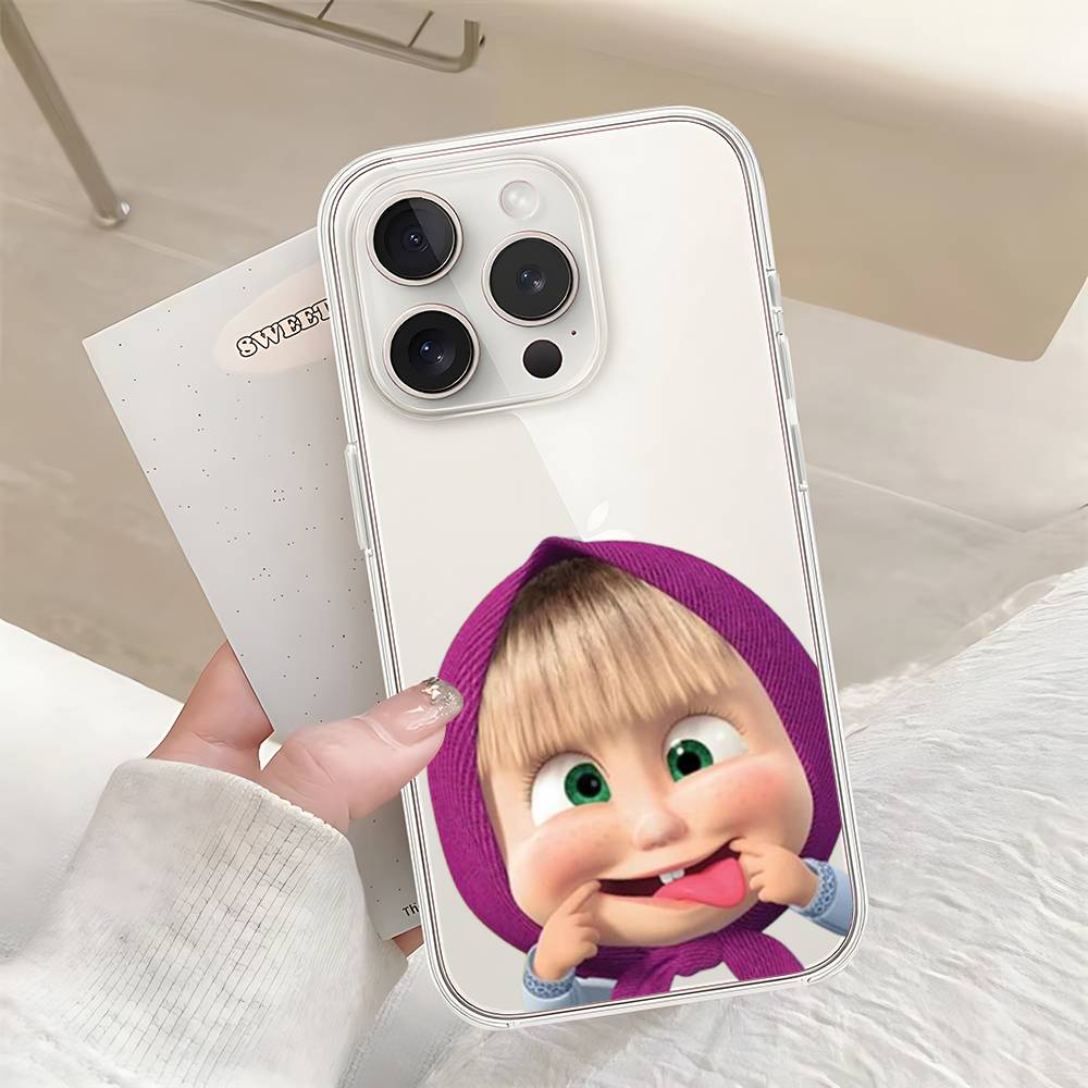 Phone Case Masha And The Bear For Samsung A57 A07 A36 A26 A56 A16 A06 A55 A35 A25 A15 A05 A54 A34 A24 A14 A13 Clear Back Cover