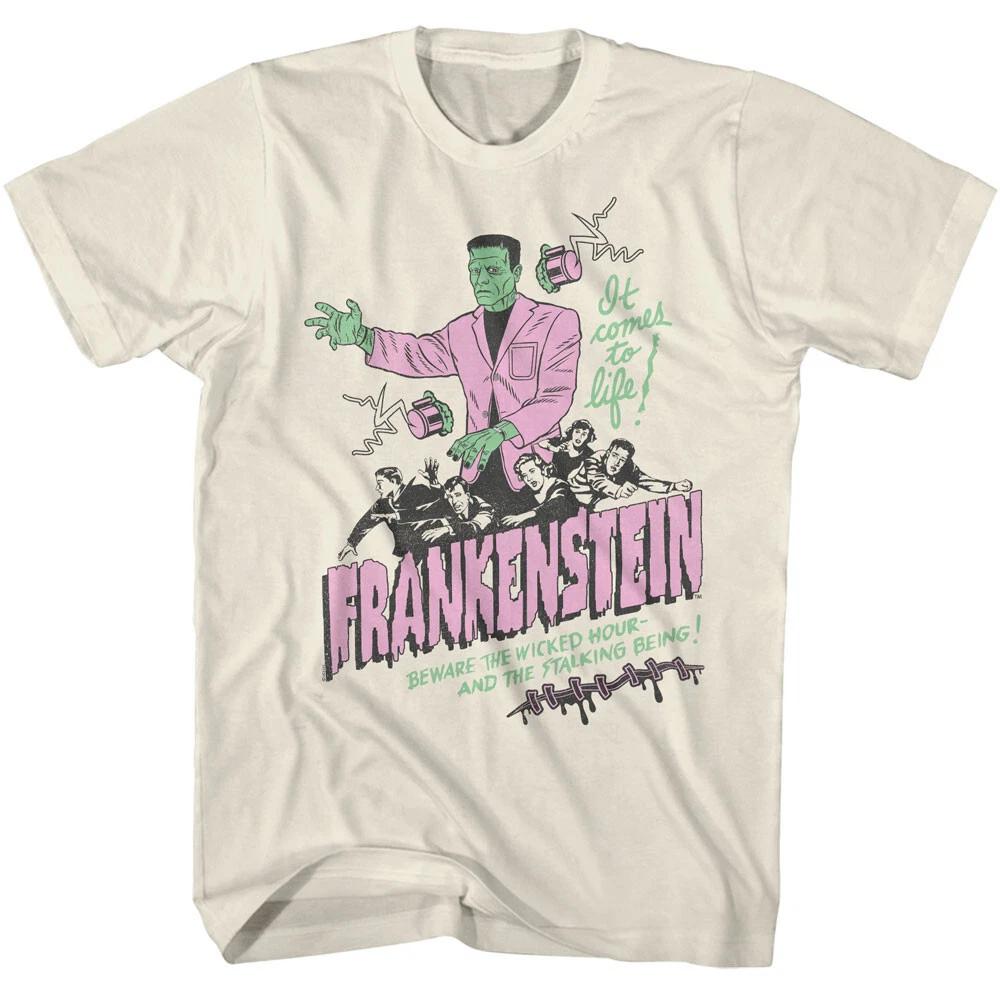 Universal Monsters Movies Beware Frankenstein It Comes To Life Men s T Shirt M