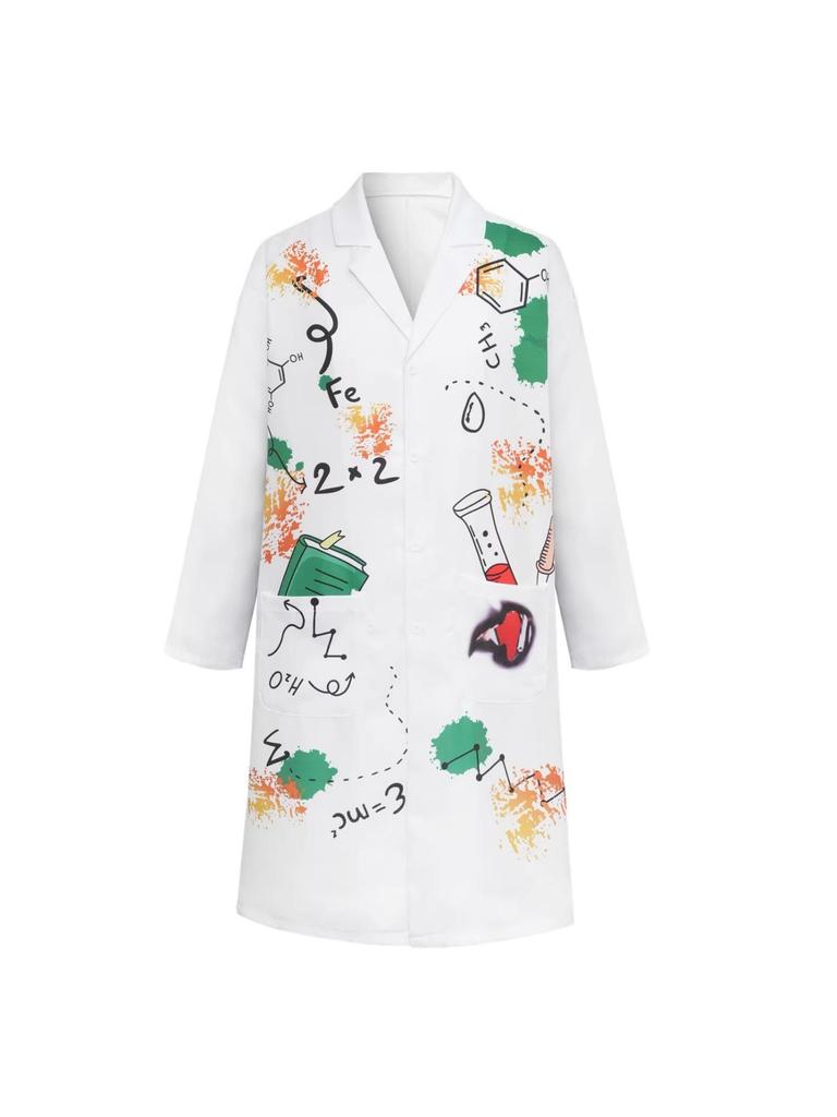 Children's Mad Scientist Halloween Costume - White Coat Role-Playing Set