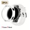 Cinturino per Huawei Watch GT5 Pro 46mm Cinturino 222mm Semi-Wrap Custodia Protettiva con Ritaglio in PC Cinturino di Ricambio per Orologio