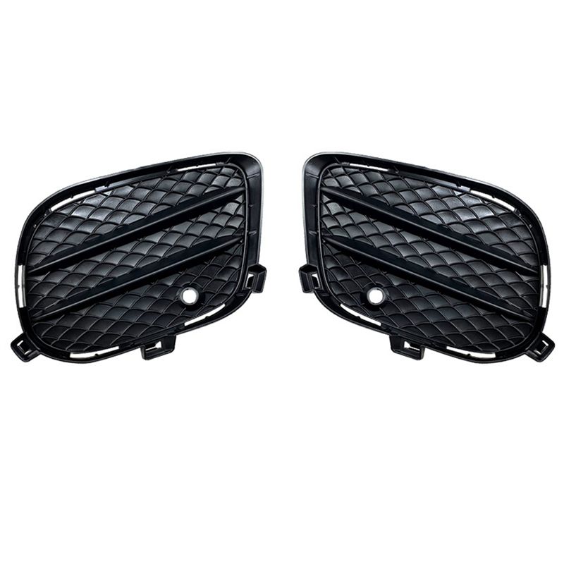 A13Z-Car Front Bumper Fog Lamp Grille Covers Car Accessories ABS For GLE GLS GLE Coupe W166 X166 C292 AMG 2015-201