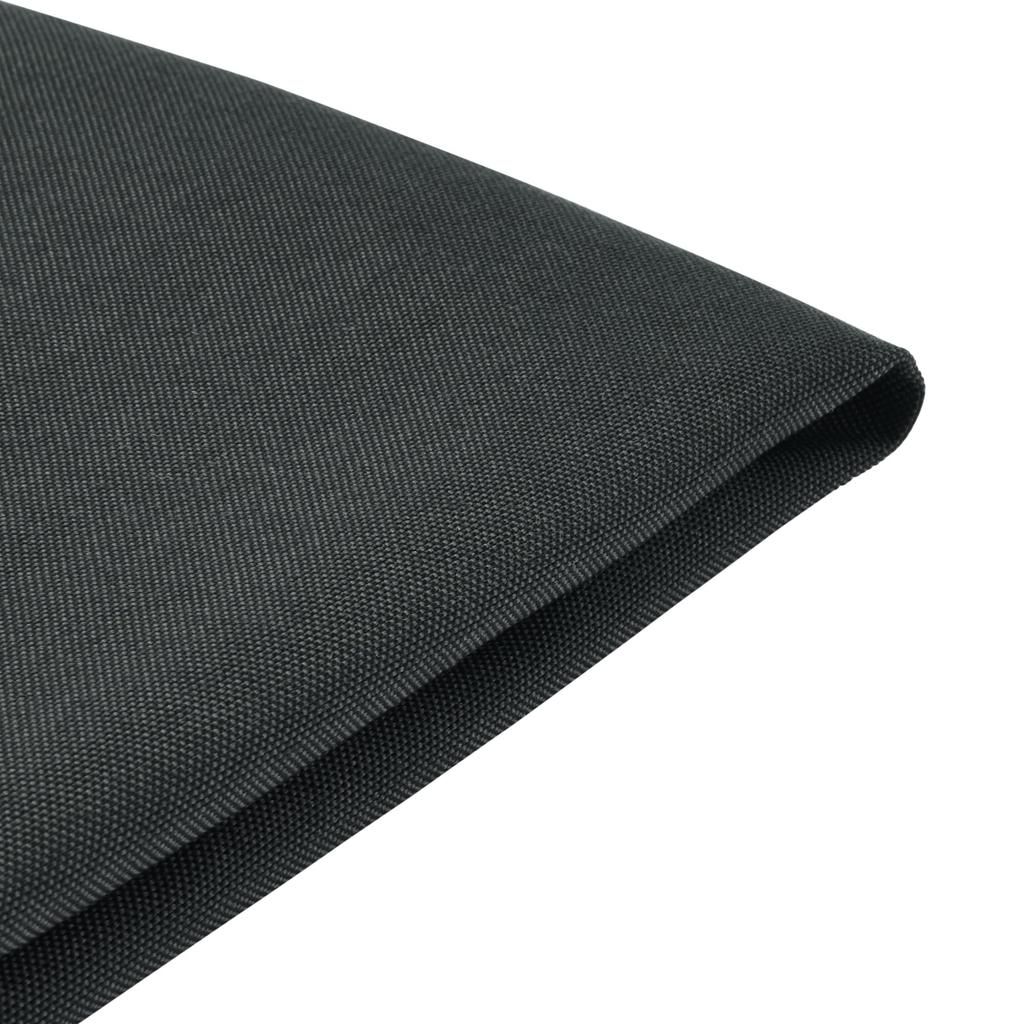 MUJI 1-Seater Recycled Polyester Plain Weave Sofa Cover for Wooden Frame, Charcoal, KB554A3S